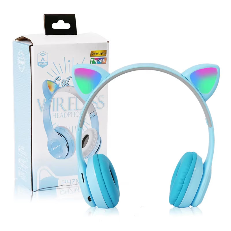 Wireless Headphones Cat Ear Bluetooth