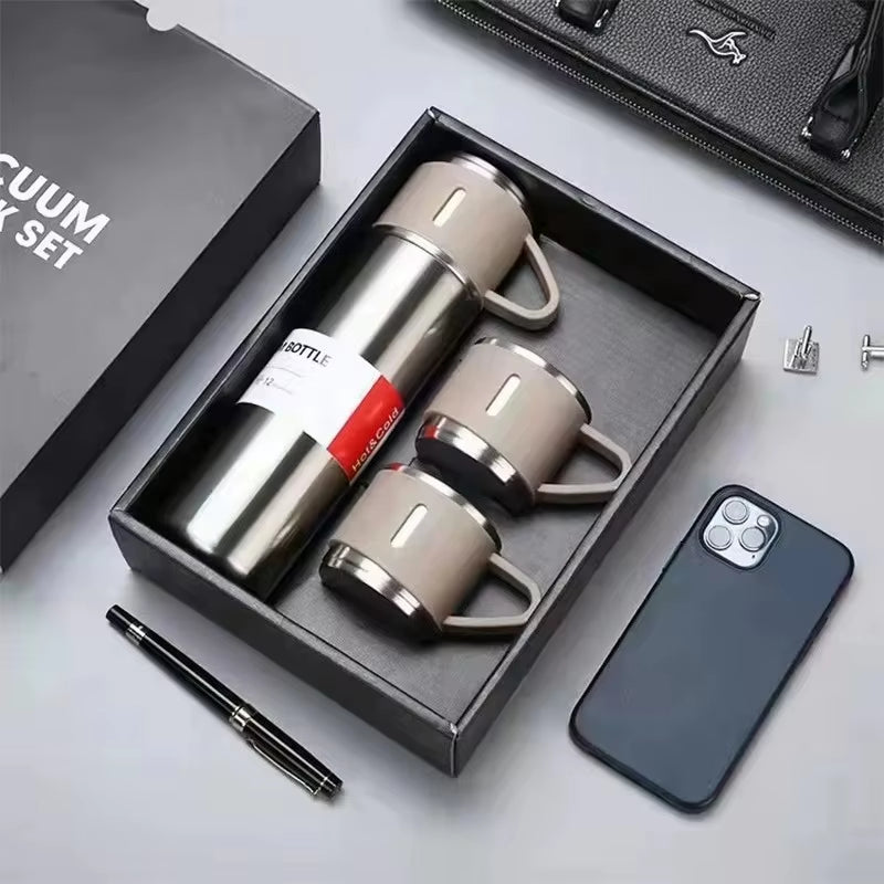 Vacuum Flasks & Thermoses Set Thermos for Hot Water Bottle Drinkware Fathers Day Gifts Home & Stainless Steel 500Ml Thermal Cold