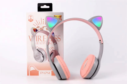 Wireless Headphones Cat Ear Bluetooth