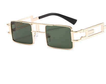 Rimless Rectangle Sunglasses - Stylish Hip-Hop Inspired Retro Streetwear Eyewear