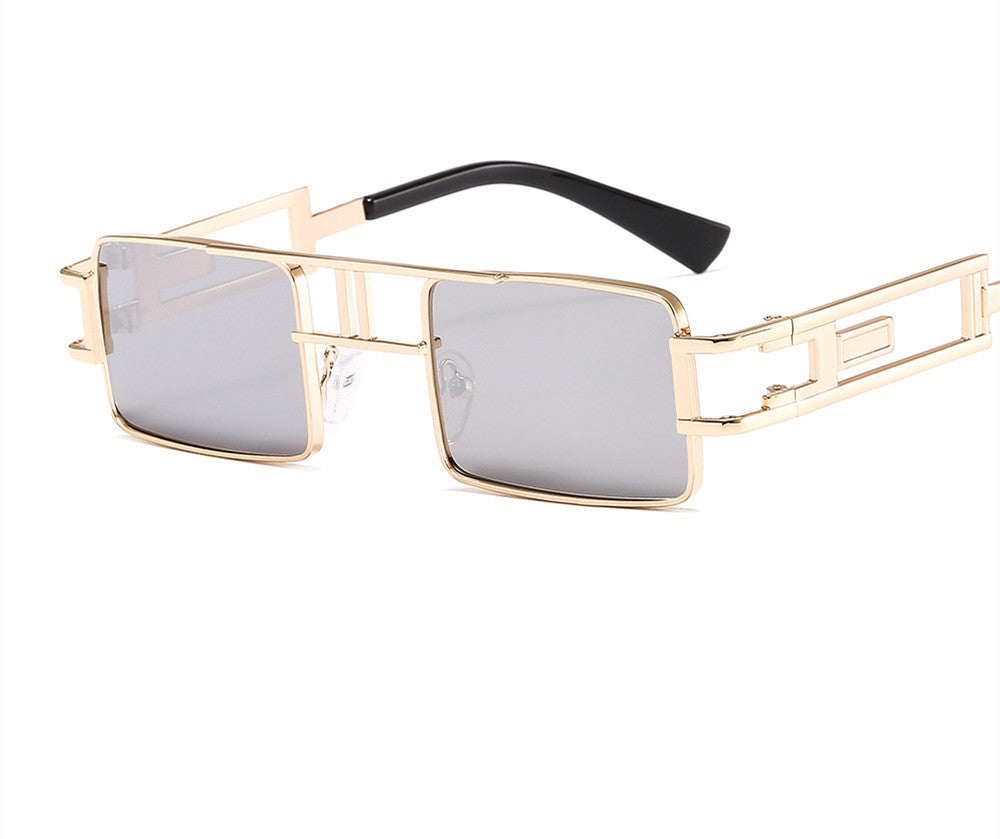 Rimless Rectangle Sunglasses - Stylish Hip-Hop Inspired Retro Streetwear Eyewear