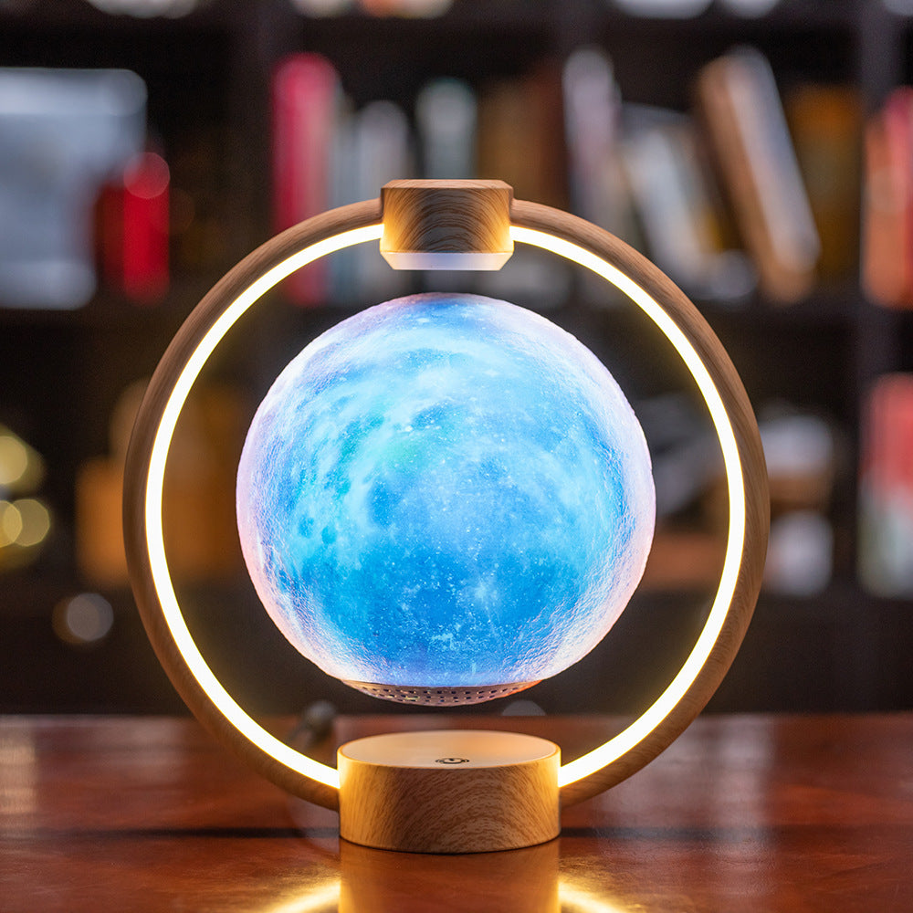 Maglev Moon Light Bluetooth 3D Estéreo Diy Resplandor Colorido