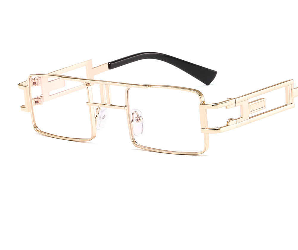 Rimless Rectangle Sunglasses - Stylish Hip-Hop Inspired Retro Streetwear Eyewear