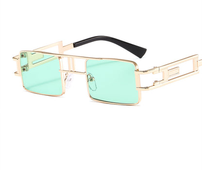 Rimless Rectangle Sunglasses - Stylish Hip-Hop Inspired Retro Streetwear Eyewear