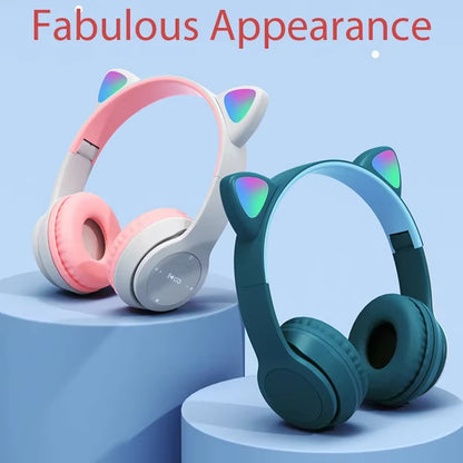 Wireless Headphones Cat Ear Bluetooth