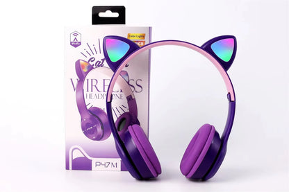 Wireless Headphones Cat Ear Bluetooth